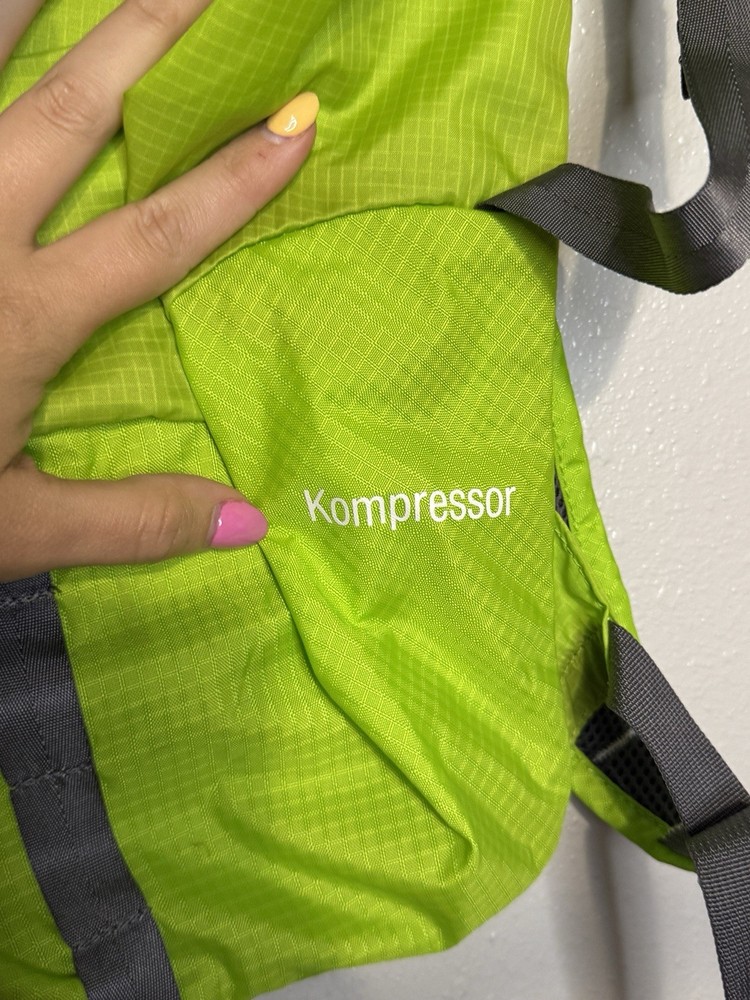 Marmot Kompressor Neon Green Nylon Hiking Backpack Bag
