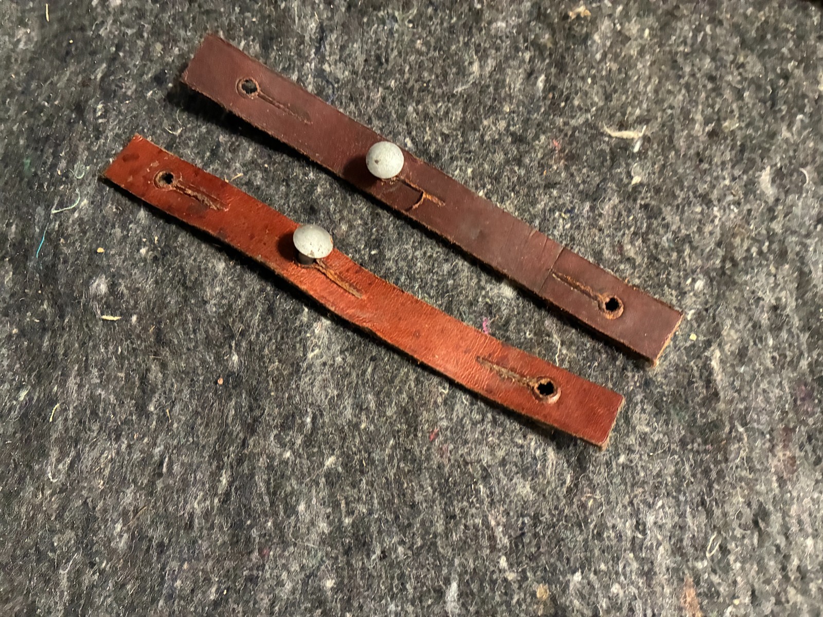 Genuine Chinese SKS Type 56 81 Rifle Sling Leather Straps ( 1 Pair)