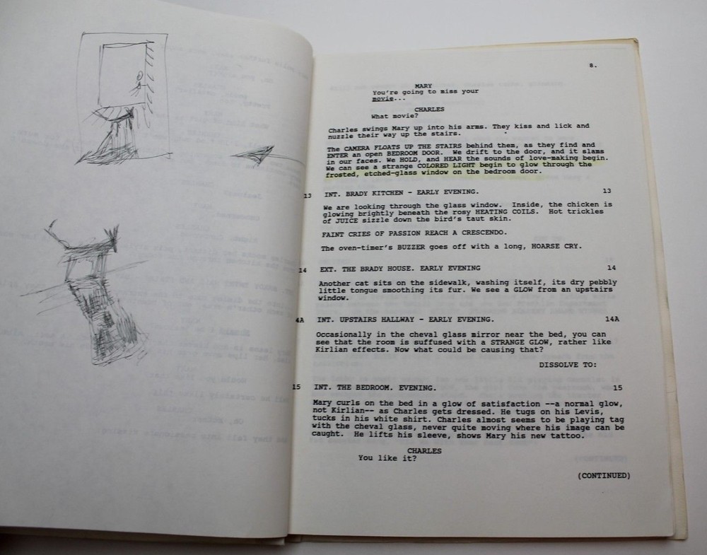 SLEEPWALKERS / Stephen King 1991 Movie Script Screenplay, supernatural creatures