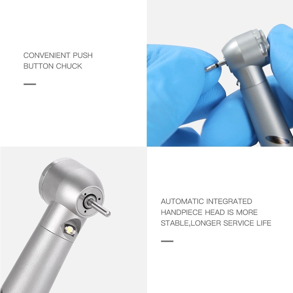 Dental E-generator LED High Speed Handpiece 2 Hole Ceramic Torque Head