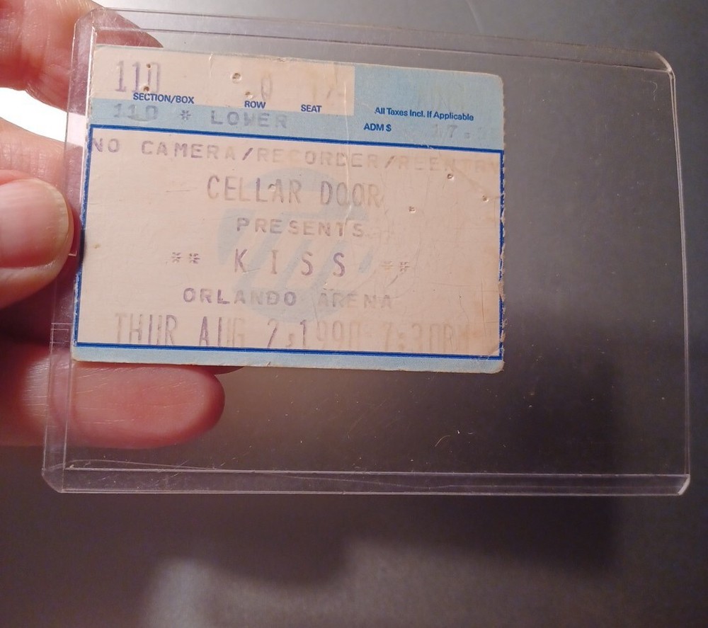 KISS CONCERT TICKET STUB 1990 ORLANDO FLA