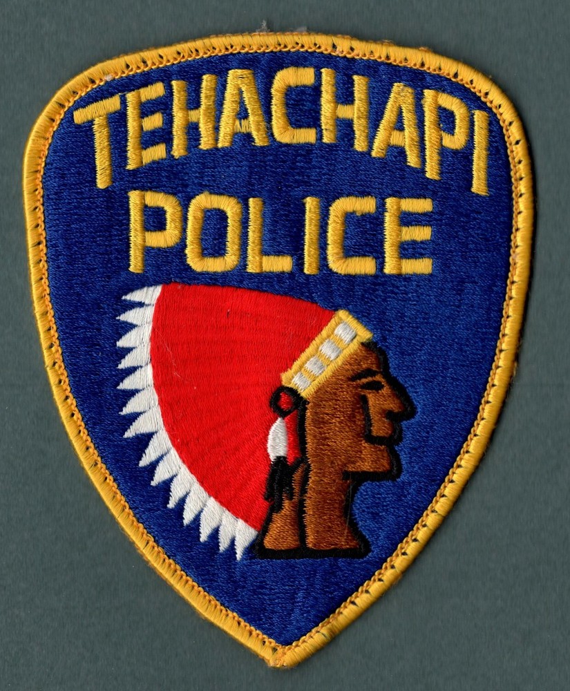 Tehachapi California Police Patch Set - left / right - Authentic