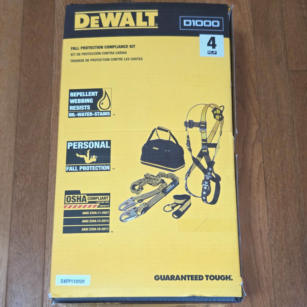 Dewalt Fall Protection Compliance Kit Harness
