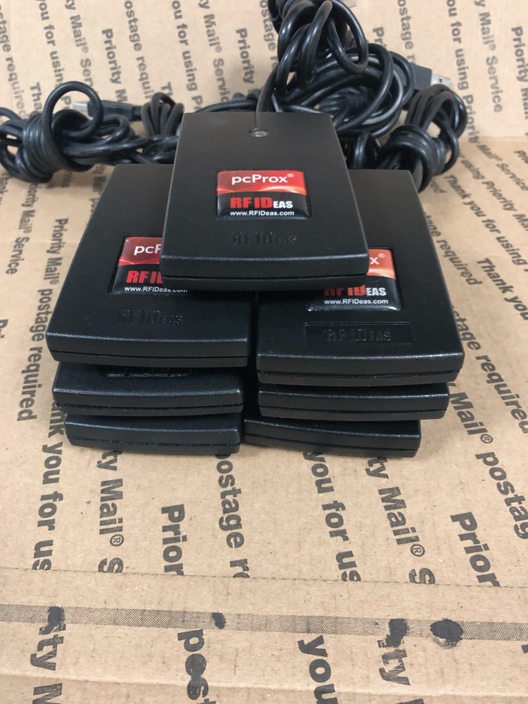 (LOT OF 7) PC PROX - RFID EAS - USB READER (UNKNOWN MODELS) 👍TESTED