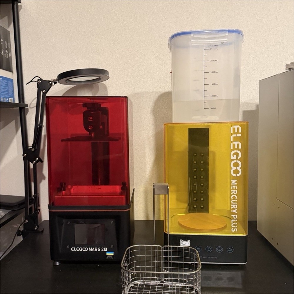 ELEGOO Mars 2 Pro LCD 3D Printer Touchscreen USB Mercury Plus Wash Cure Station