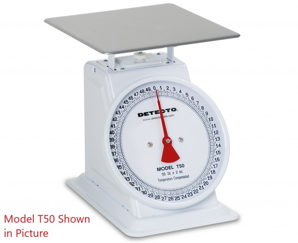 Detecto, T10, Top Loading Dial Scale, 10 lb capacity