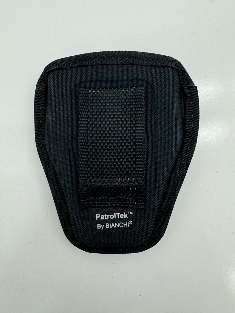 PatrolTek By Bianchi Black Open Top Handcuff Case 2"- 2 1/4" Belt Loop
