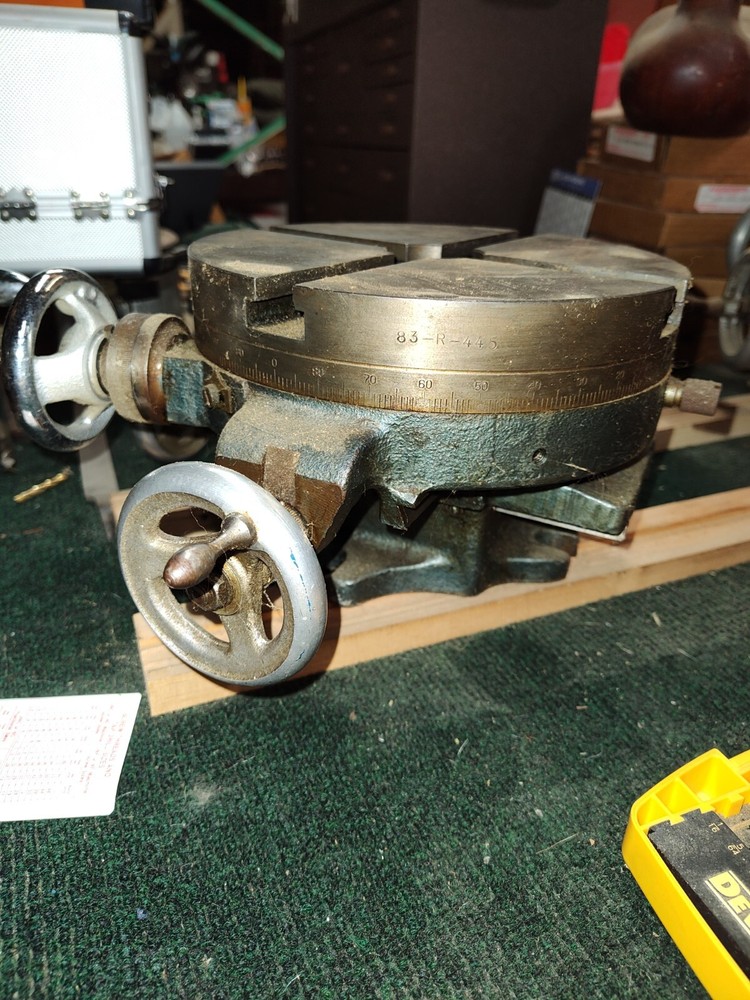 8" DUEL CROSS SLIDE ROTARY TABLE