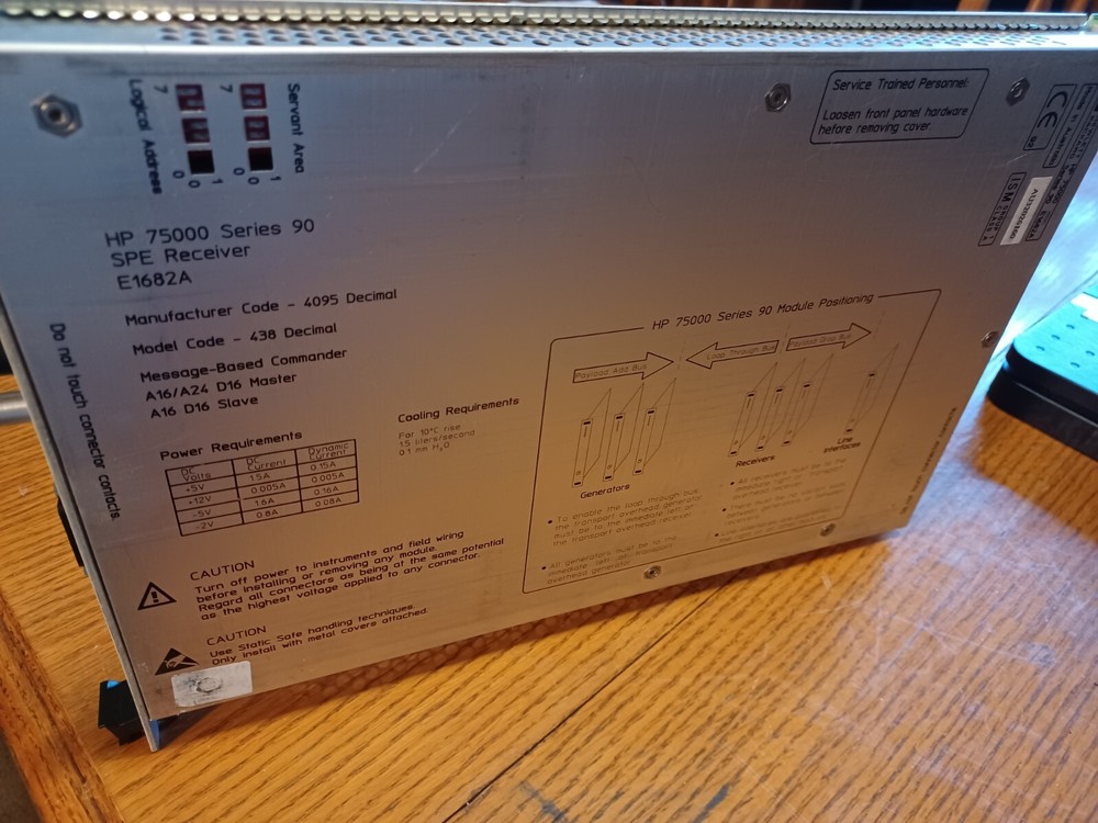 HP Agilent/Keysight E1682A SPE Synchronous Payload Envelope Receiver VXI Module