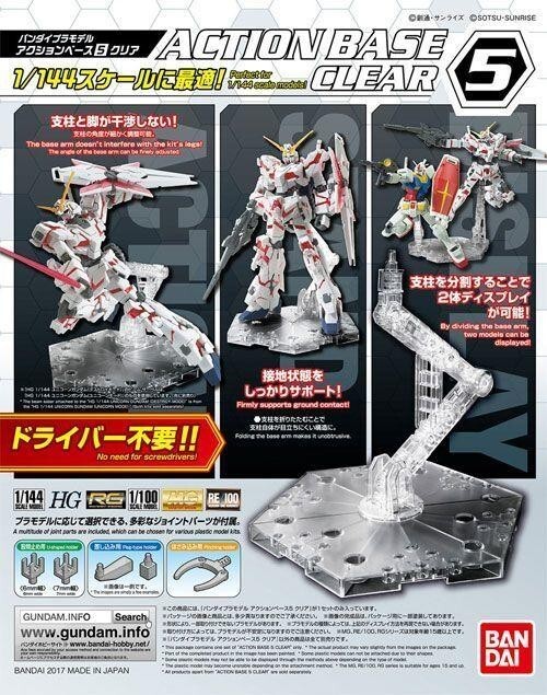 Bandai Action Base #5 Clear (For 1/144 & 1/100 Gundam) Model Kit Bandai Hobby