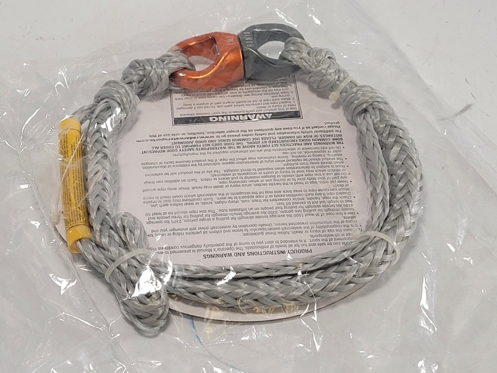 Ronix 2ft Spinner Rope Section Surf/Wake Spinner Attachment Silver