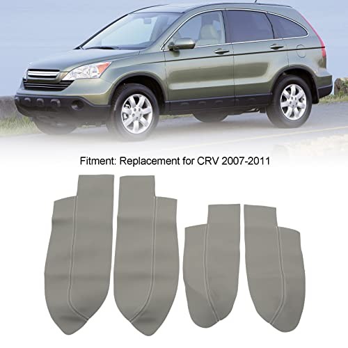 Ymiko 4Pcs/Set Car Front Rear Door Panel Armrest Cover Replacement for CRV
