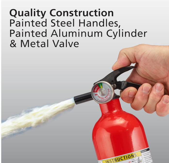 Kidde Basic Use Fire Extinguisher with Mount Bracket & Strap, 1-A:10-B , Dry