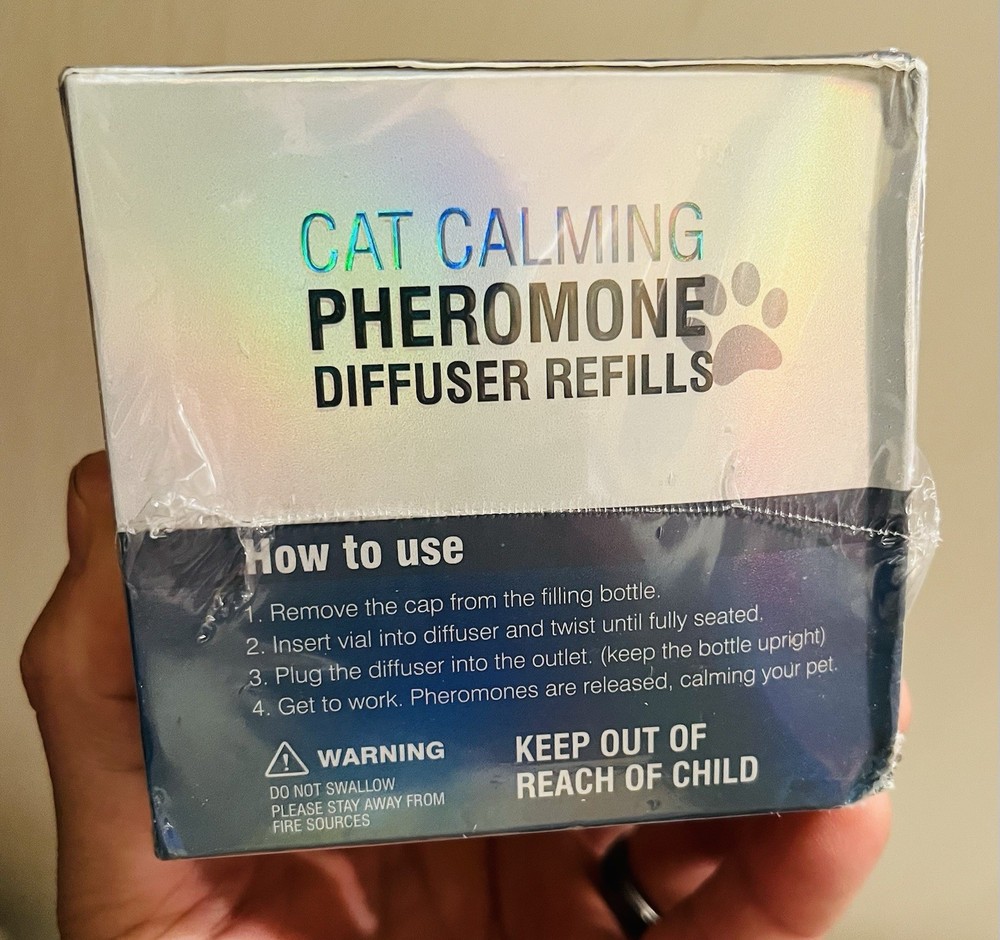 Cat Pheromones Calming Diffuser Refill 6 Pack Multicat Free Shipping New Sealed