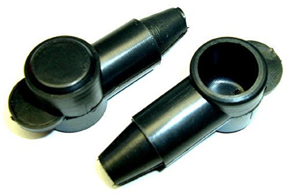 Fastronix 5/16" - 1/4" Stud Terminal Cover 2 Pack (Black) Black