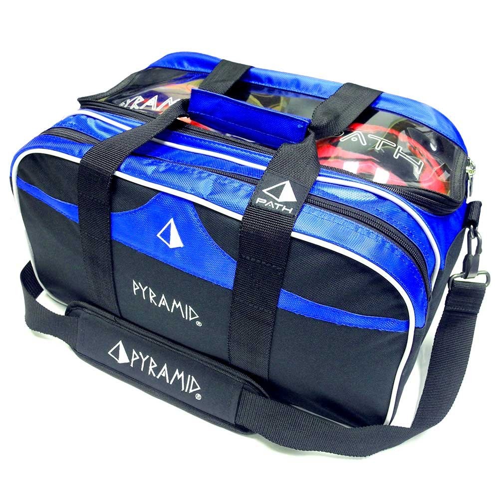 Path Double Tote Plus Clear Top Bowling Bag (Holds Shoes)