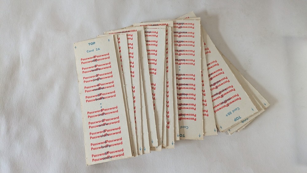 Vintage Game Password 1970