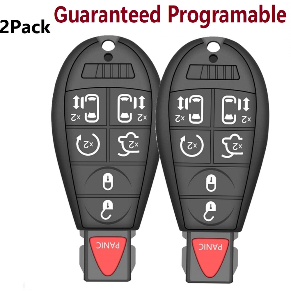 2 Remote Car Key Fob For 2008-2020 Dodge Grand Caravan Chrysler Town&Country
