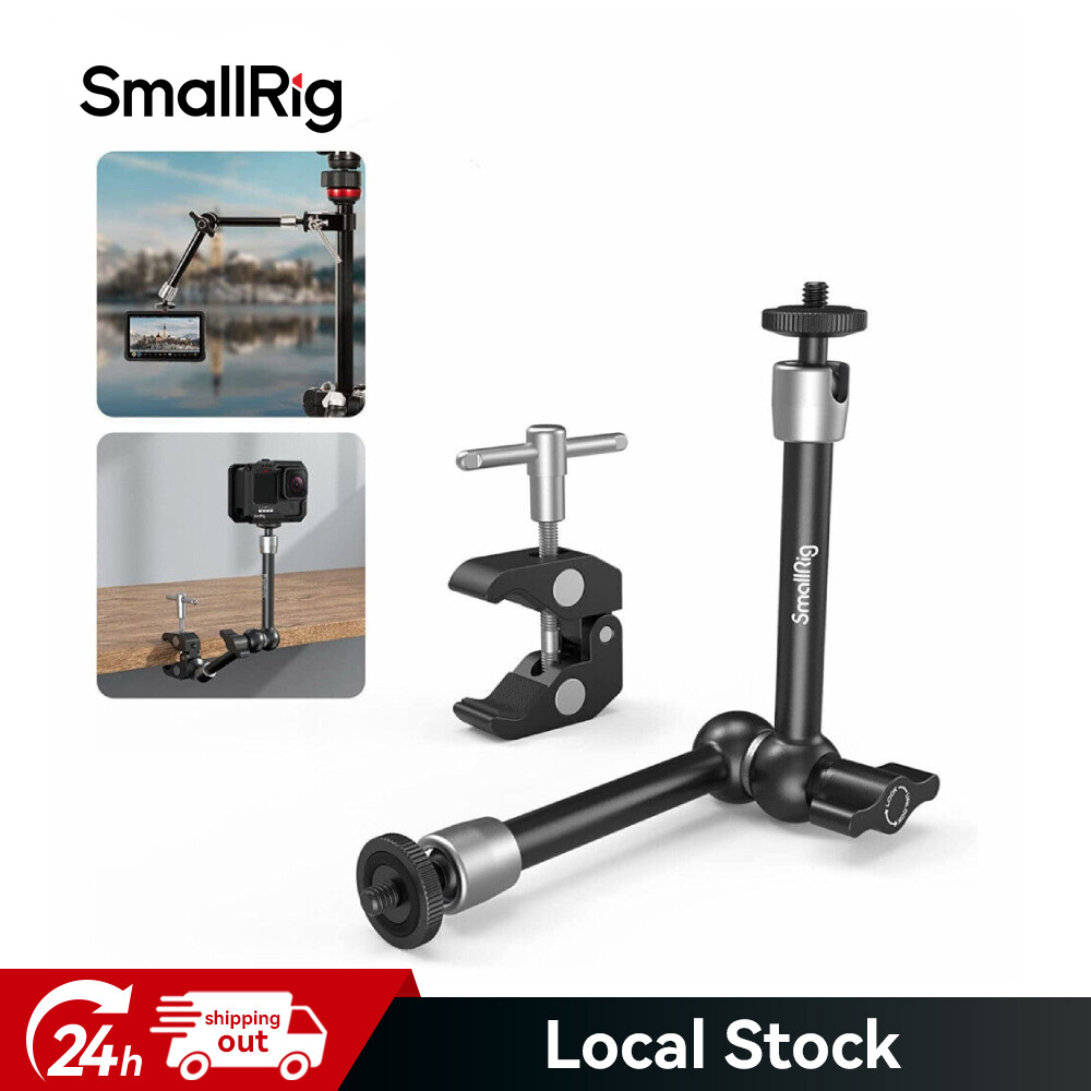 SmallRig Clamp w/ 1/4" and 3/8"Thread and 9.8 Inches Adjustable Magic Arm