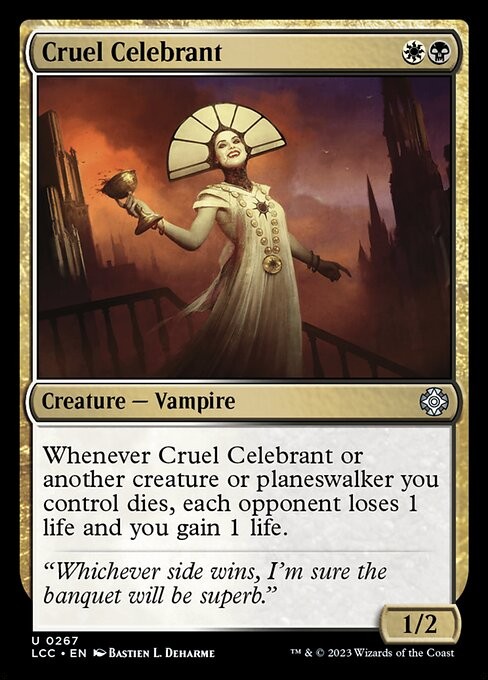Cruel Celebrant 267 U Normal LCC MTG NM