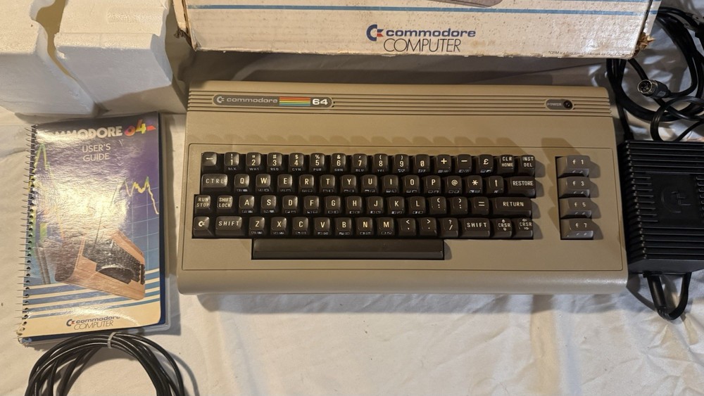 WORKING Commodore 64 C64 In Box Restored Retro Computer Matching SN With PSU