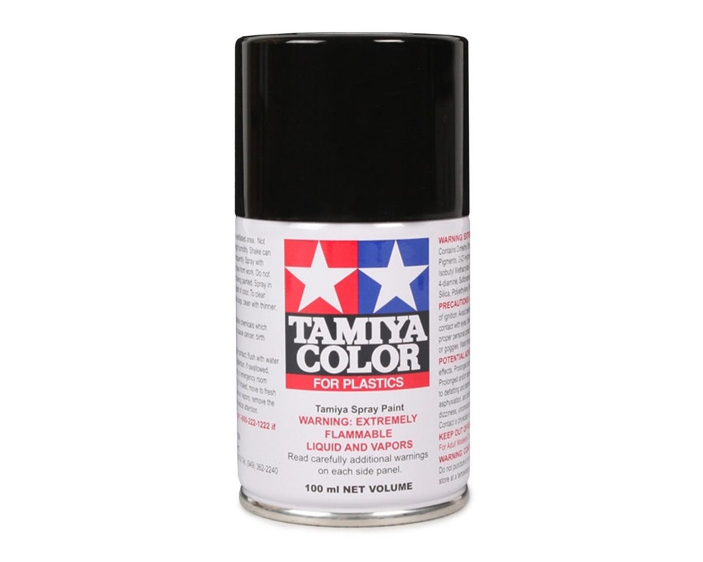 Tamiya TS-14 Black Lacquer Spray Paint (100ml) [TAM85014]