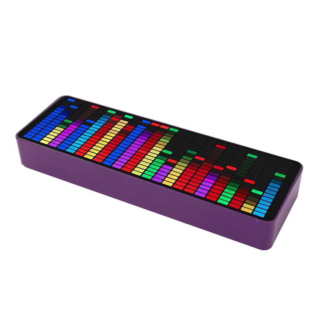 Music Spectrum Display 384 LED 1624 Segment Rhythm Light Level Voice Sensor WT