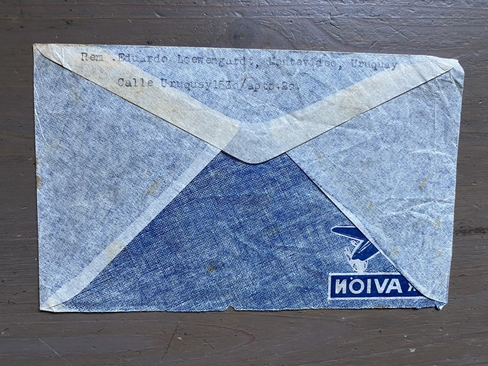 Old Cover From Argentina To Palestine Before 1948