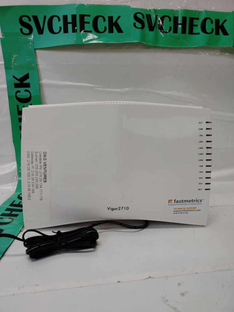 DrayTek Vigor2710 ADSL2/2+ Modem/Router Firewall VPN Network