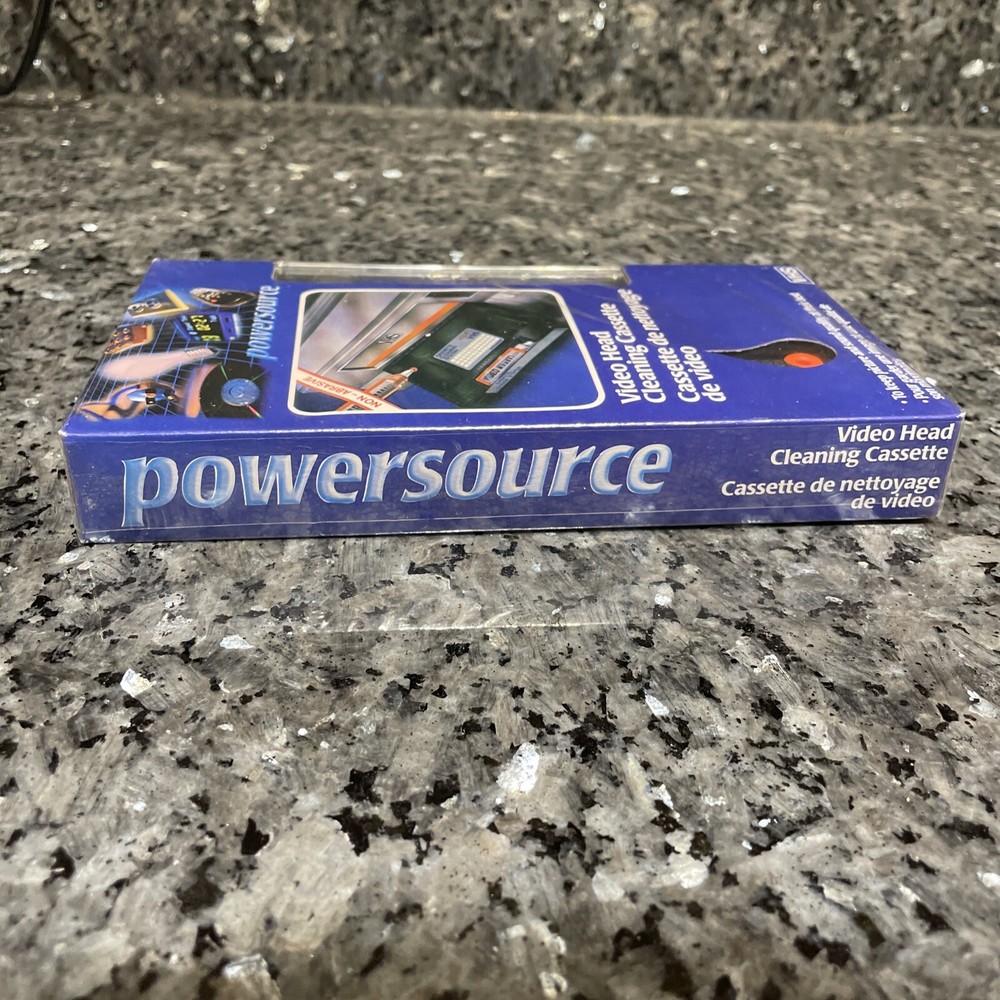 Powersource VIDEO Cassette Cleaning System VHS Scientific Formula Non Abrasive