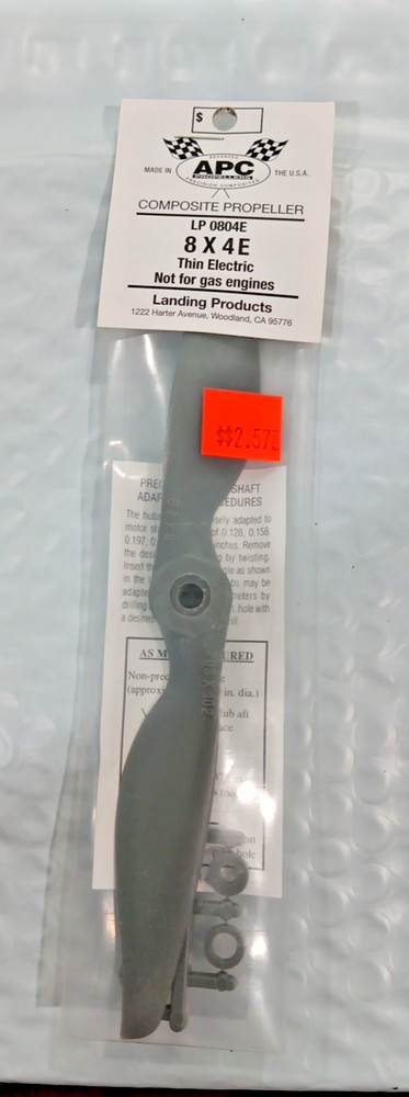 APC LP 0804E PROPELLER~NIP!~8X4E  Thin Electric not for Gas Engines