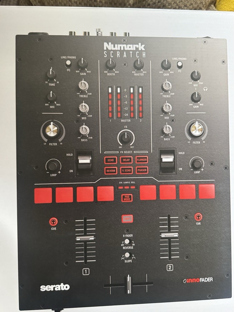 Numark Scratch 2-Channel DJ Mixer Compatible with Serato DJ Pro