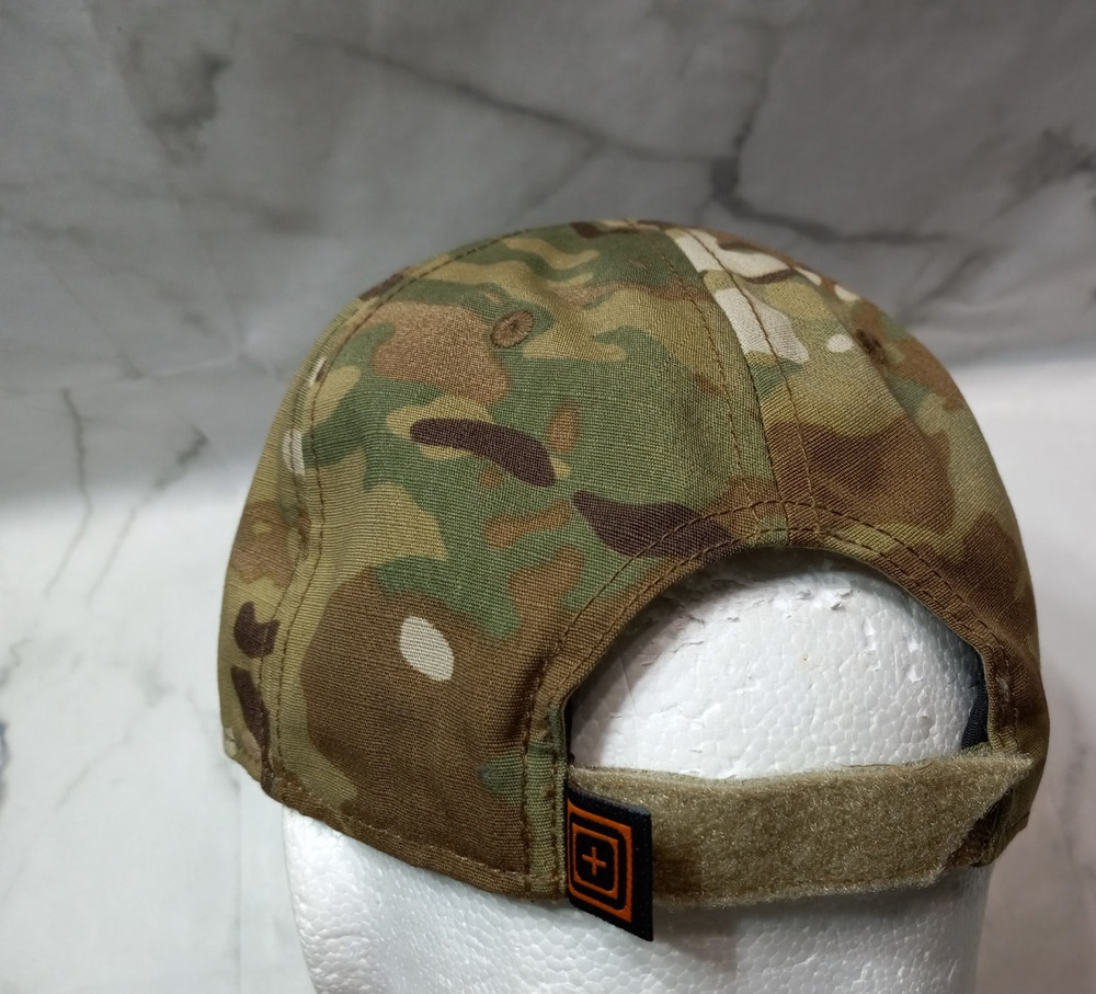 5.11 Flag Bearer Tactical Strapback Hook and Loop Patch Cap Hat Multicamo