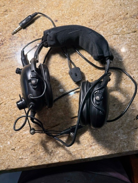 Vintage Flightcom Aviation Headset untested