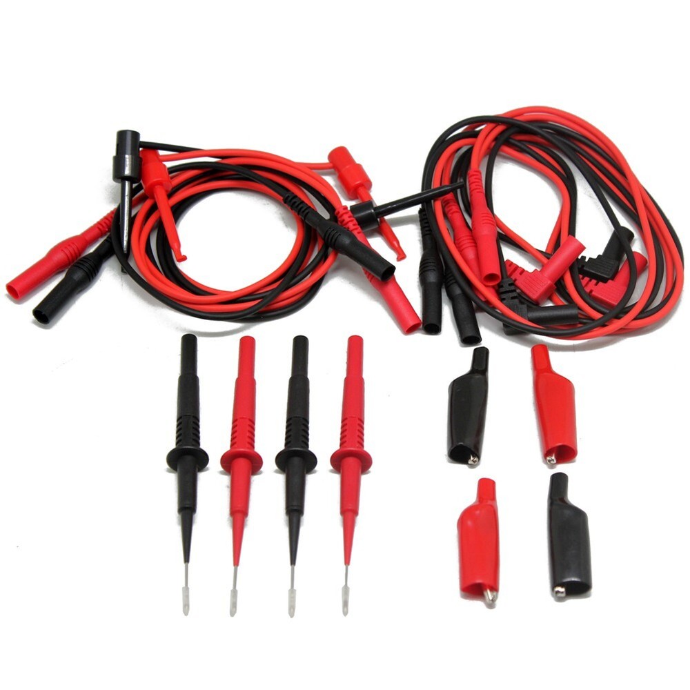 2 sets needle tip test leads for FLUKE multimeter test alligator clips T20155 US