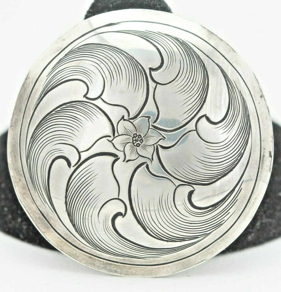 Saddle Silver Horn Cap 2" Sterling Silver Western Conchos, Bridle, Leather Work