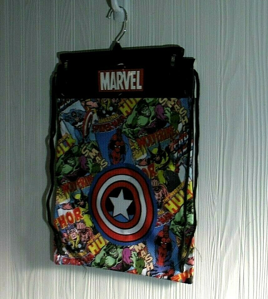 DC Comics Captain America Drawstring Cinch Bag NEW