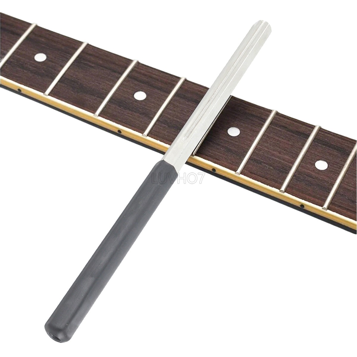 Guitar Fret Crowning File Dressing File W/ 3 Size Edges Luthier Tool Steel T12