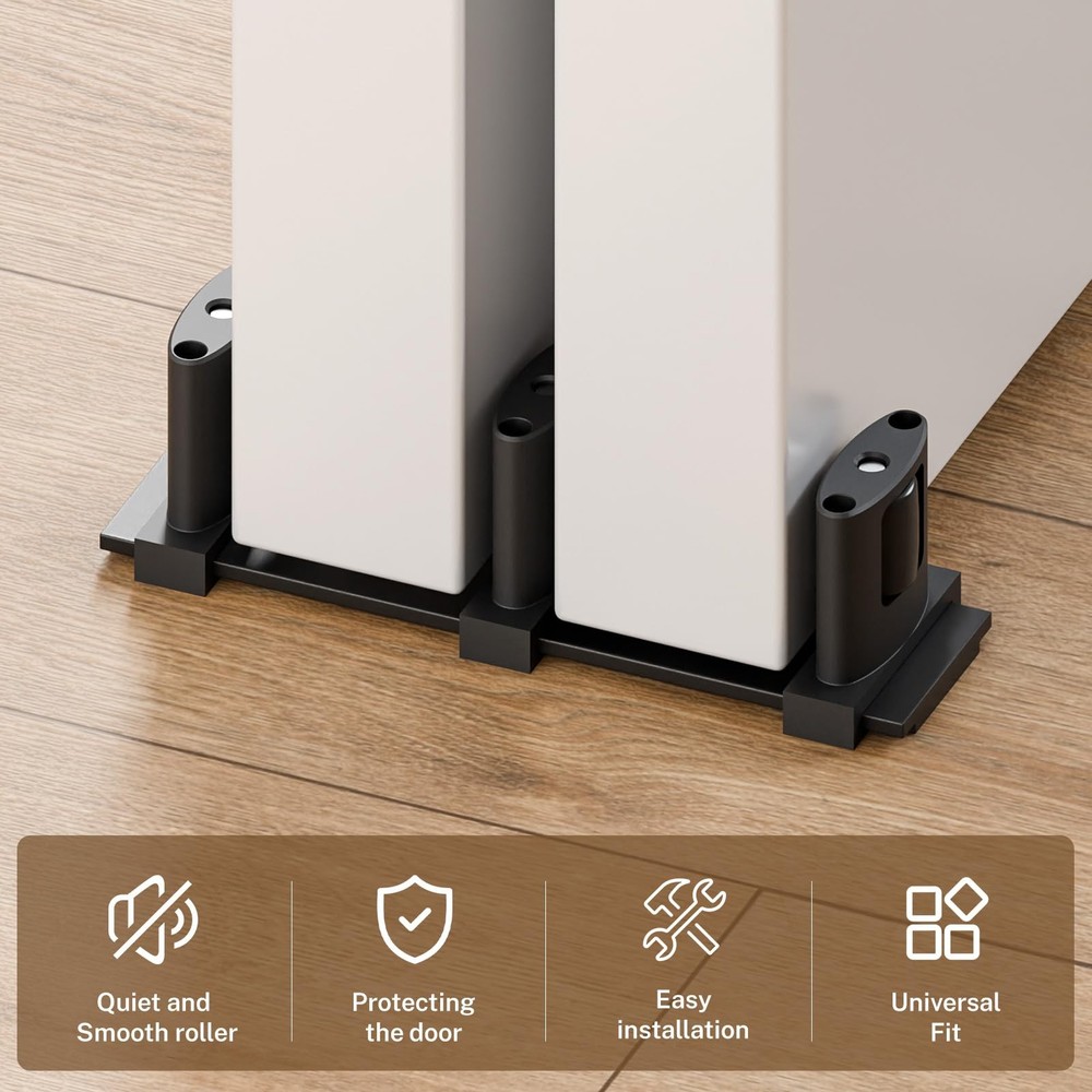 Sliding Closet Door guide Floor Mount hardware replacement set New