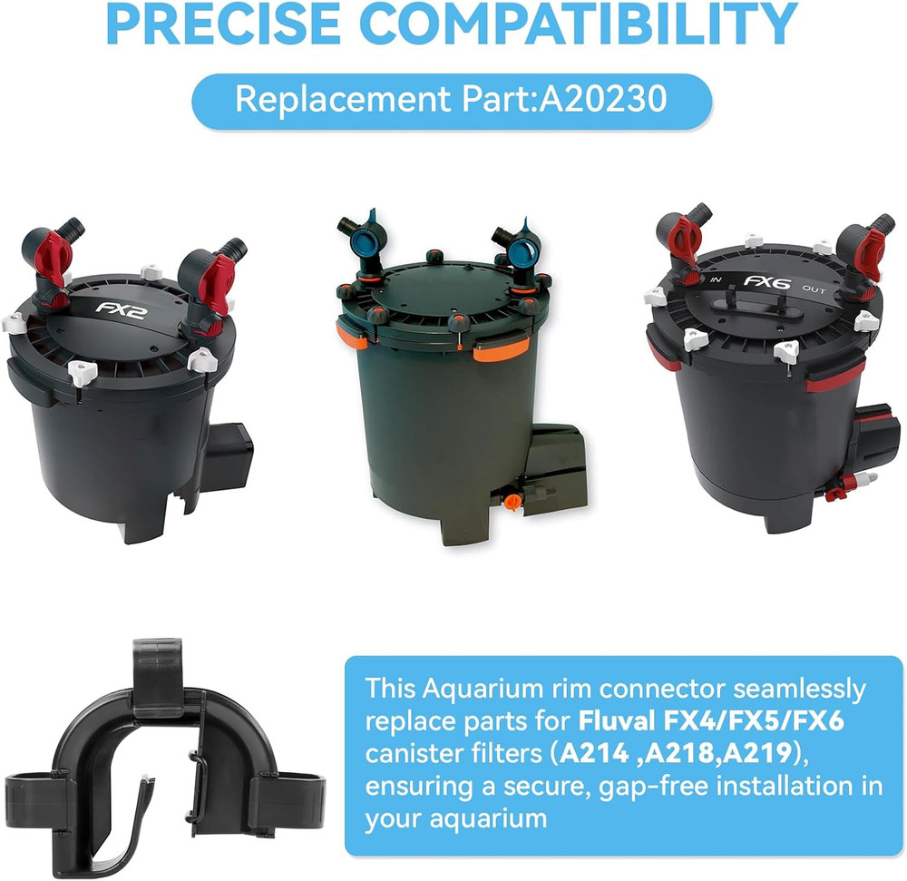 2 Pack Rim Connector Replacement for Fluval Fx4/Fx5/Fx6 Parts, High Performance