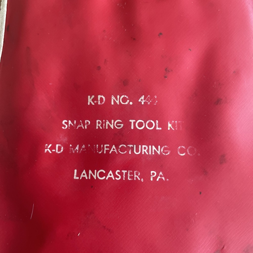 K-D 445 & 446 Internal & External Snap Ring Pliers + 448 Tips Case