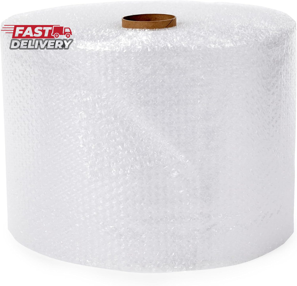 Amazon Basics Bubble Cushioning Wrap Packing Material for Fragile Items, Perfora
