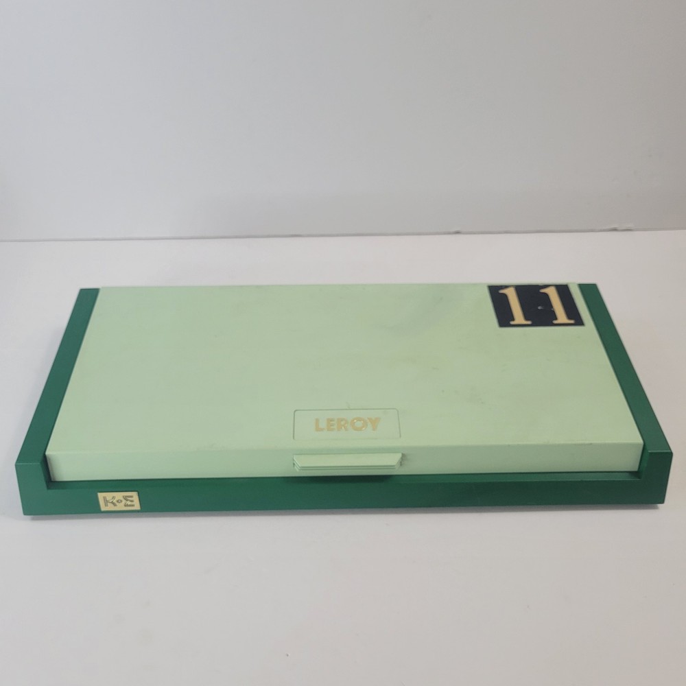 K&E Leroy Drafting Scriber Set Kit with Templates 1981 Vintage Engineering Tools