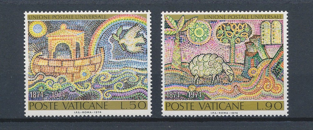 Vatican   548-9 MNH,  Mosaics, 1974