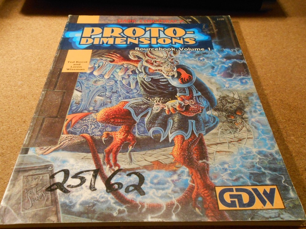 GDW Dark Conspiracy Proto-Dimensions Sourcebook Volume 1  1993!
