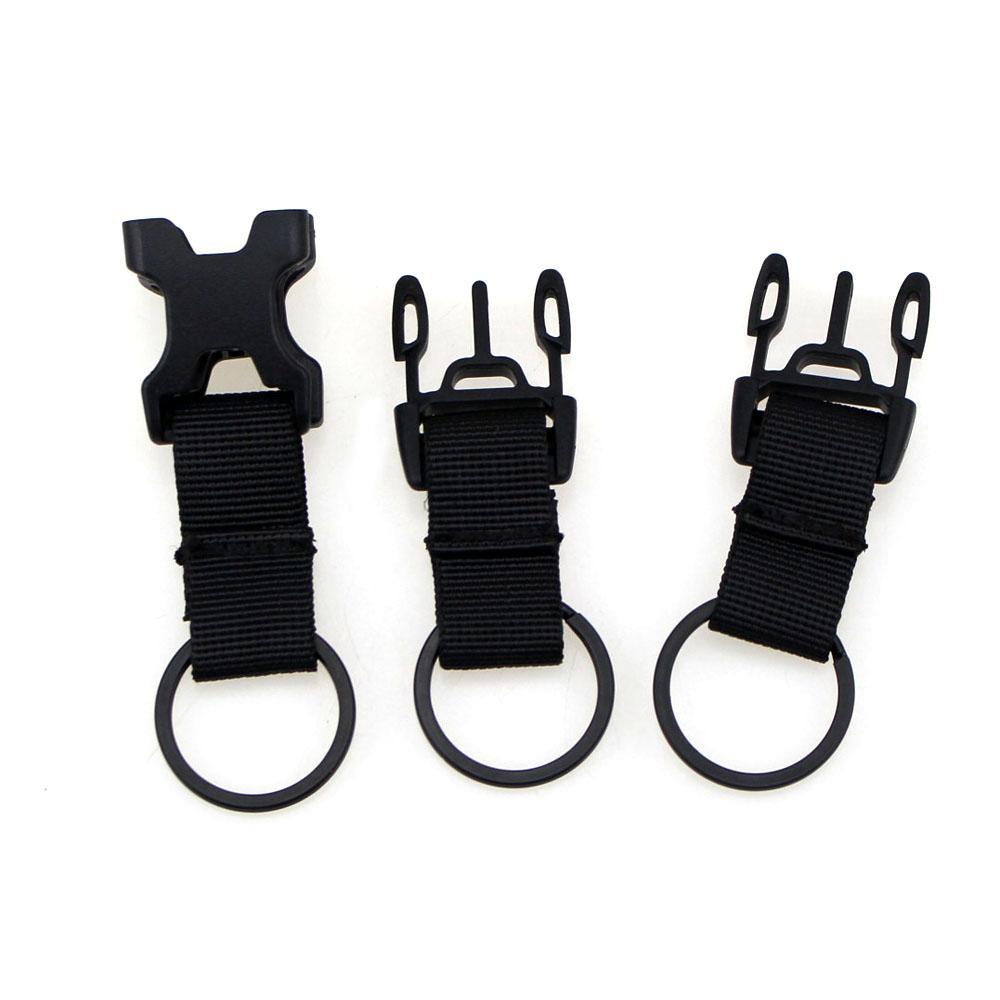 NEW Quick Release Buckle Tactical Backpack Belt Buckle Double Key Chain