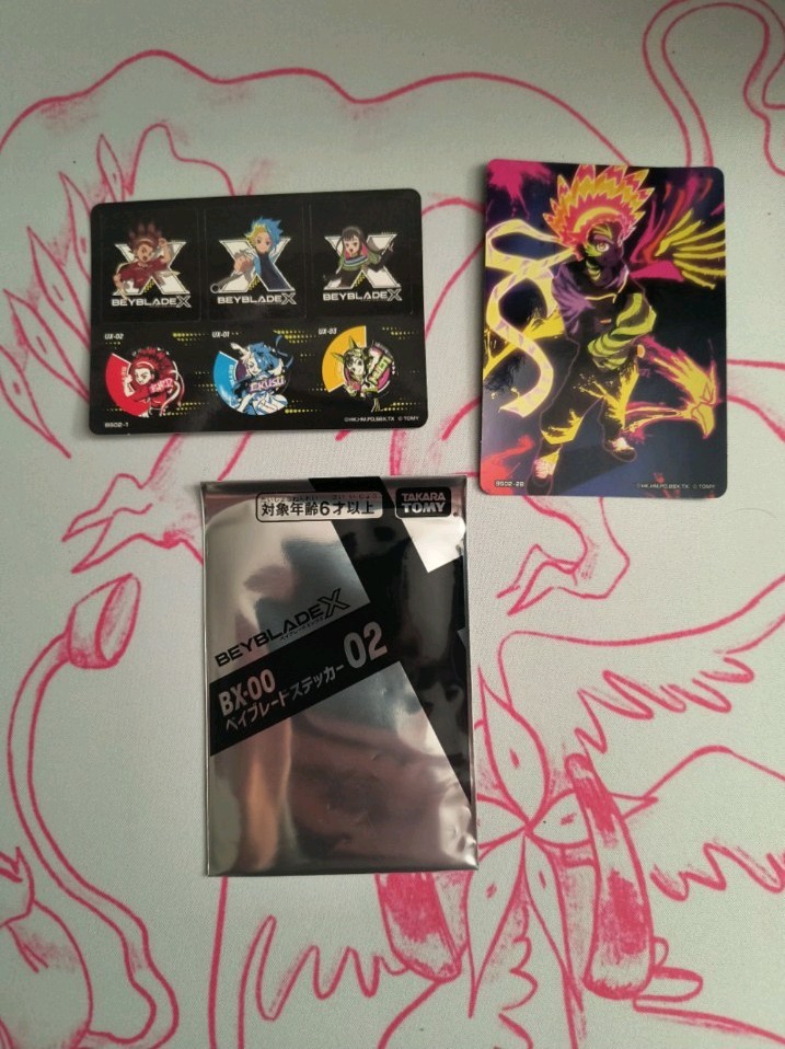 Beyblade X Stickers, Sealed