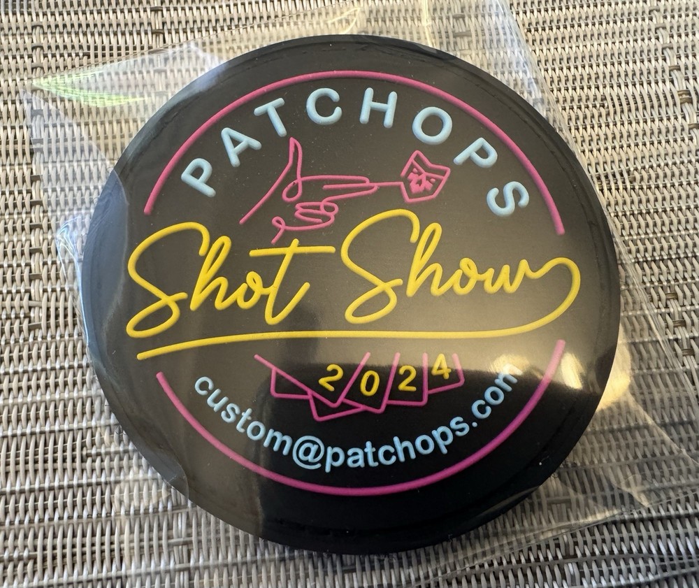 3M Patchops PVC V BACK PATCH Shot Show 2024 Quality Tactical Patch Ops Colorful