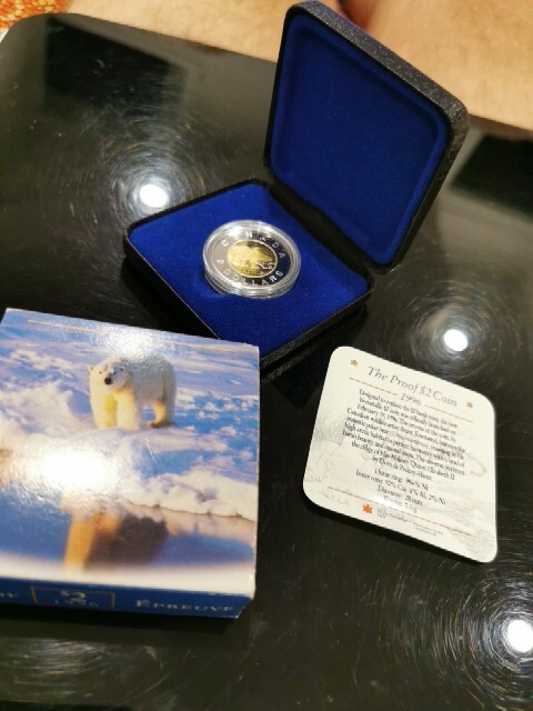 1996 CANADA 'Proof $2 Coin' - with original COA, case and cover