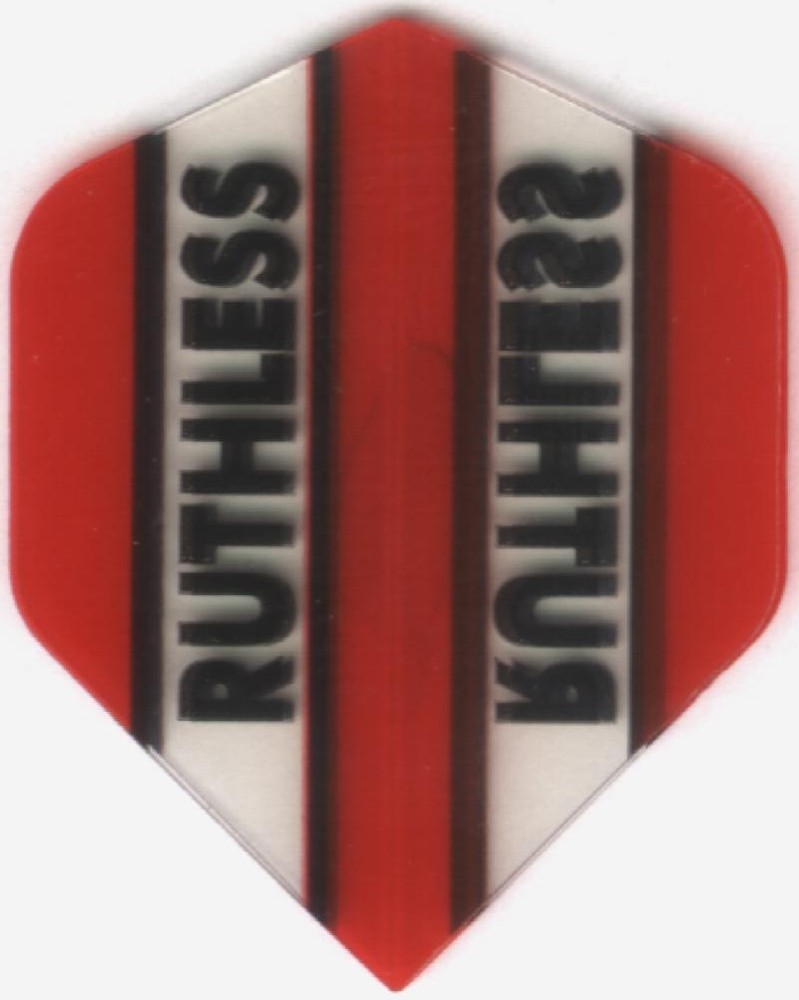 Mini Red Ruthless Standard Dart Flights: 3 per set